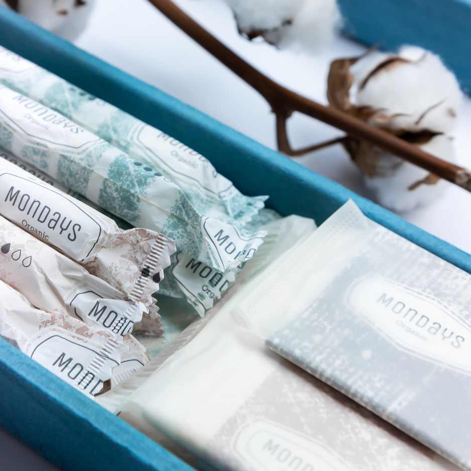 organic, non-perfume, vegan cotton period products, Hygiene products, Sanitary towels
