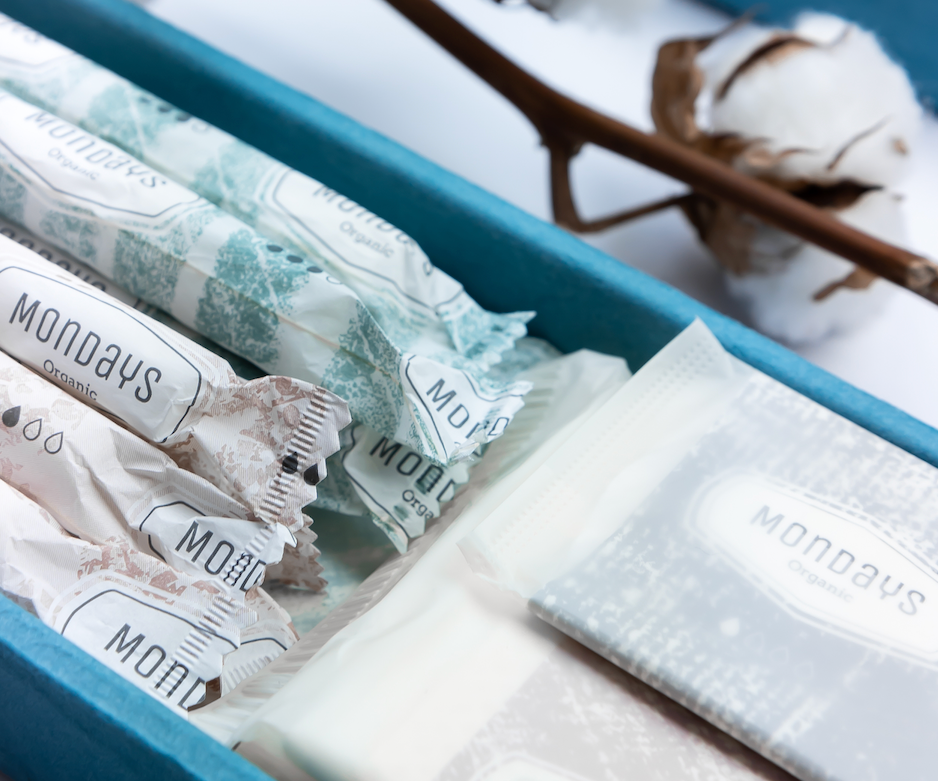 organic, non-perfume, vegan cotton period products, Hygiene products, Sanitary towels