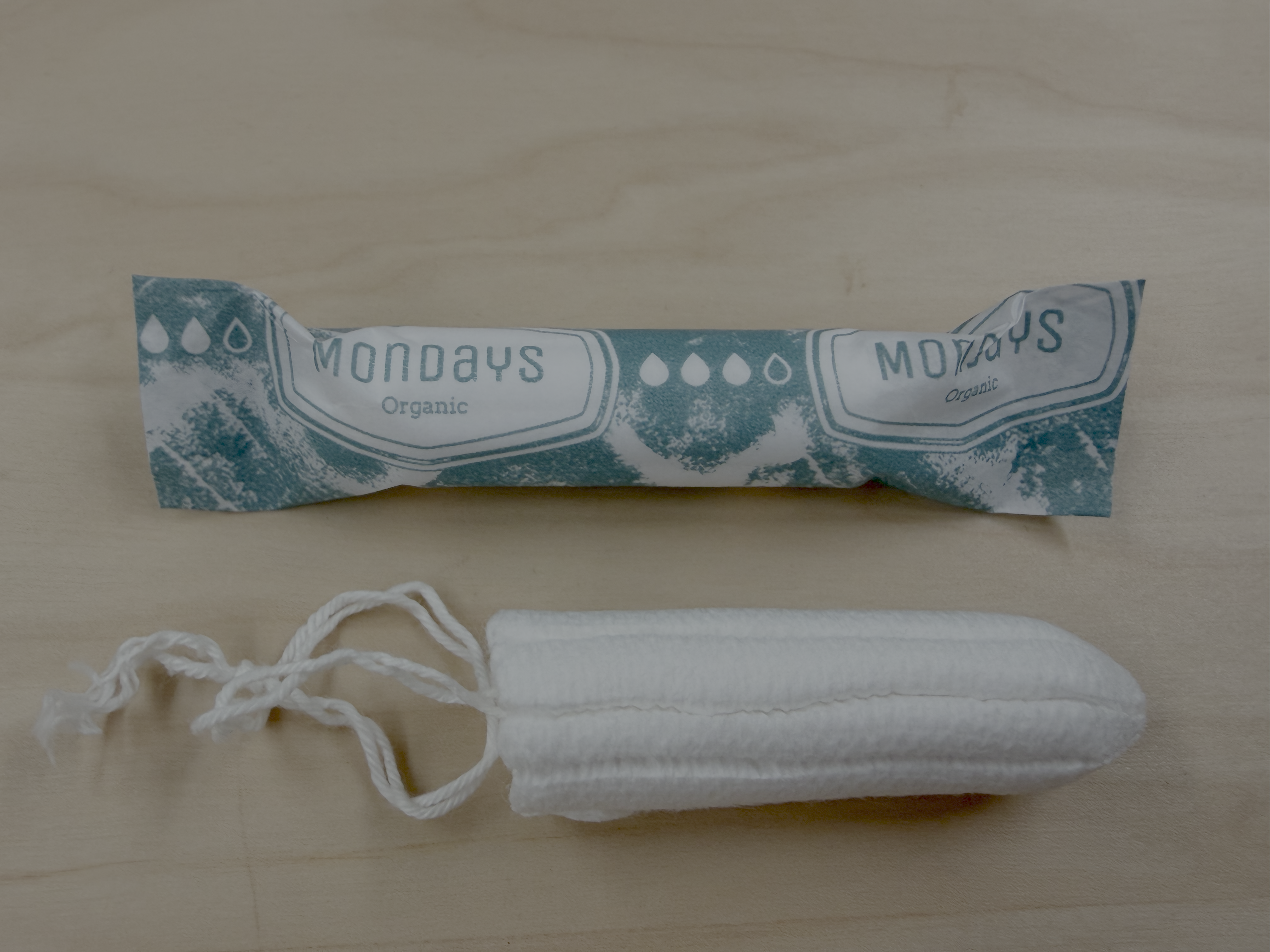 Mondays 100% organic cotton non applicator tampons - absorbency SUPER 